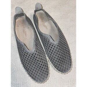 Ilse Jacobsen Women’s Casual Loafers Sz 39 U.S. 8 M Gray Leather Going Out